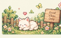 Good Vibes Only Cat Garden
